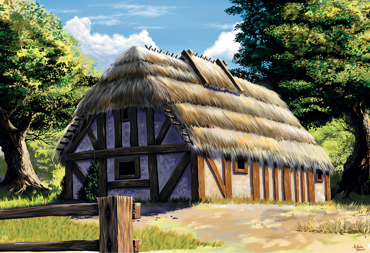 ZVEZDA European thatched country house RR 1/72