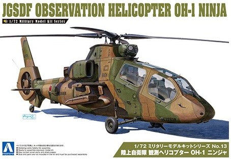 Aoshima 1/72 JGSDF OBSERVATION HELICOPTER OH-1 NINJA 001434