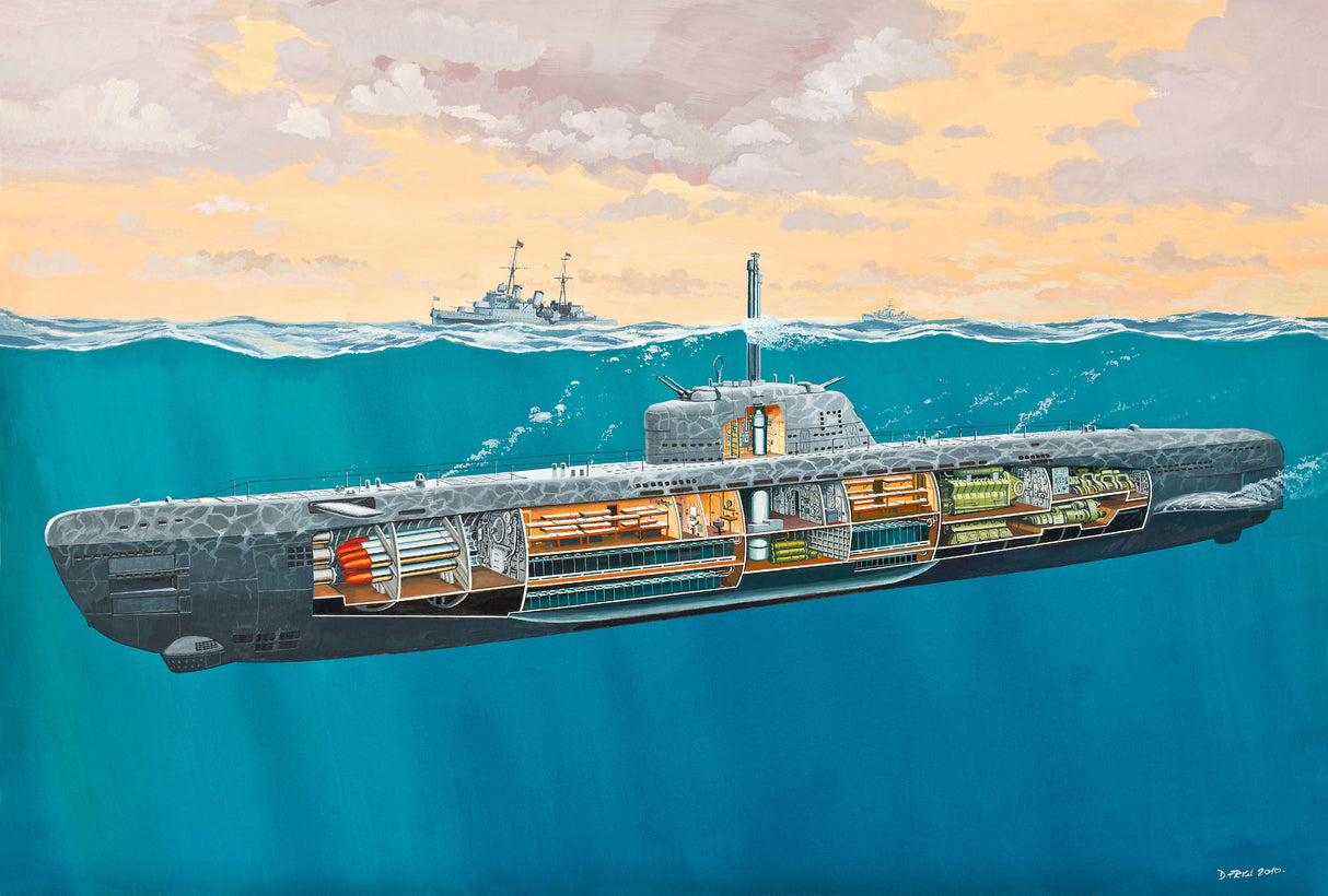 Revell U-Boat Type XXI with interior 05078