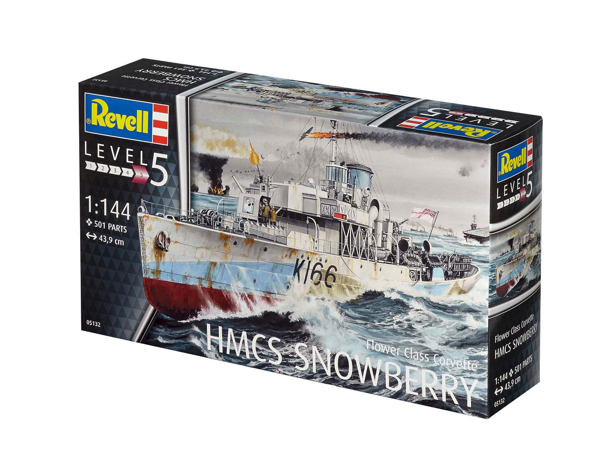 Revell 1/144 HMCS Snowberry Flower Class Corvette Kit 05132