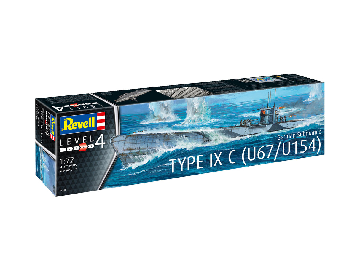 German Submarine Type IX C (U67 or U154) 1:72