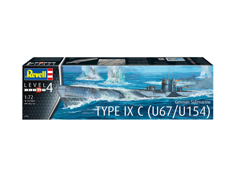 German Submarine Type IX C (U67 or U154) 1:72