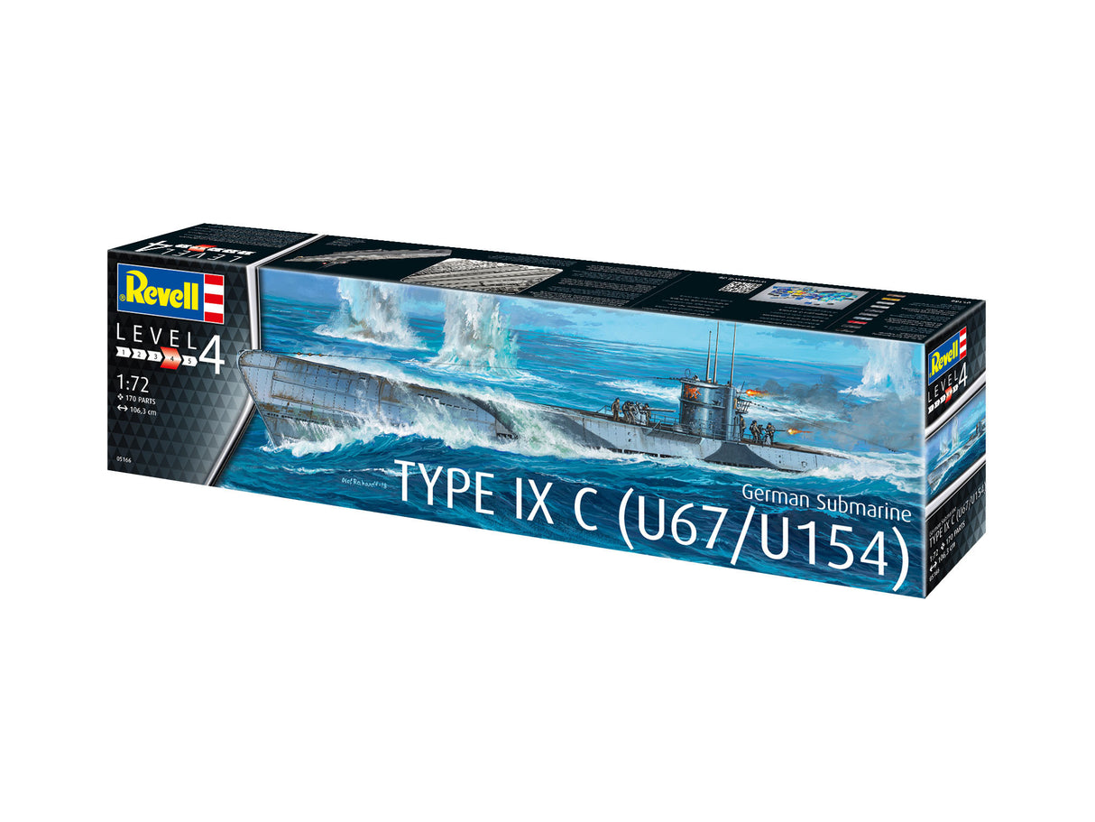German Submarine Type IX C (U67 or U154) 1:72