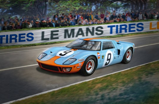 Revell 1/24 Ford GT 40 Le Mans 1968 Limited Edition 07696
