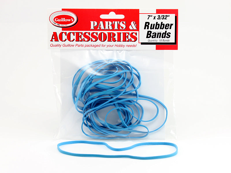 Guillows 7 inch x 3/32 Inch Rubber Band (10 bands)