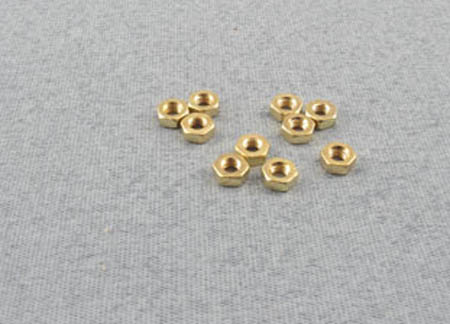 M2 Brass Nuts (10)