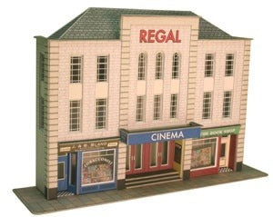 Metcalfe PO206 Low Relief Cinema & Shops - 00 Gauge