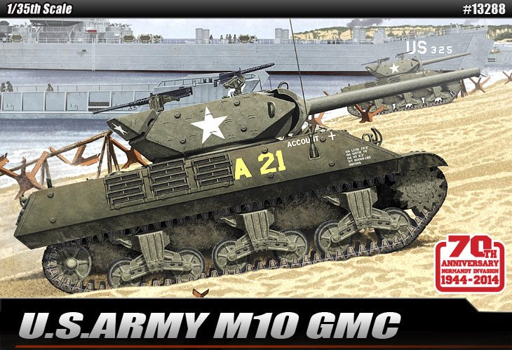 Academy Models 1/35 U.S. Army M10 GMCNormandy Invasion 1944 kit 13288