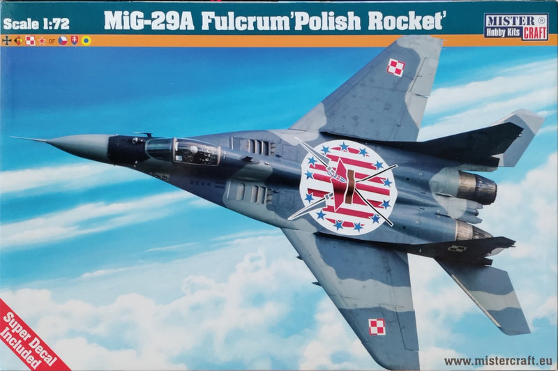 Mister Craft 1/72 MIG-29A Fulcrum Polish Rocket Kit MCD97