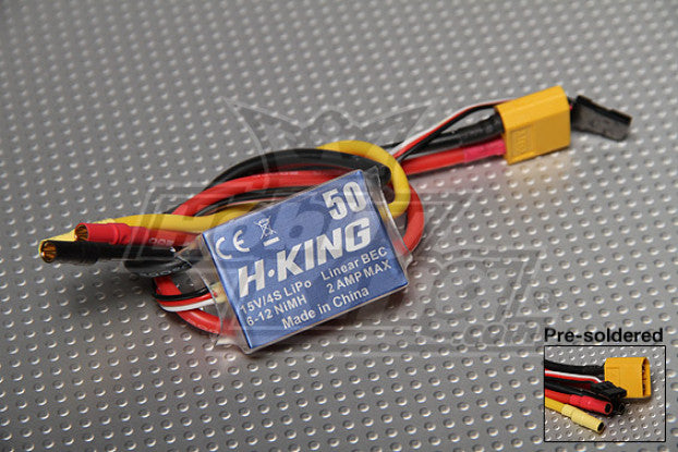 H-KING 50A Fixed Wing Brushless Speed Controller -SECOND HAND - BAGGED - UNUSED