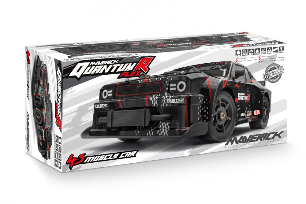 Maverick Quantum R Flux Muscle Car Grey/Red 1/8