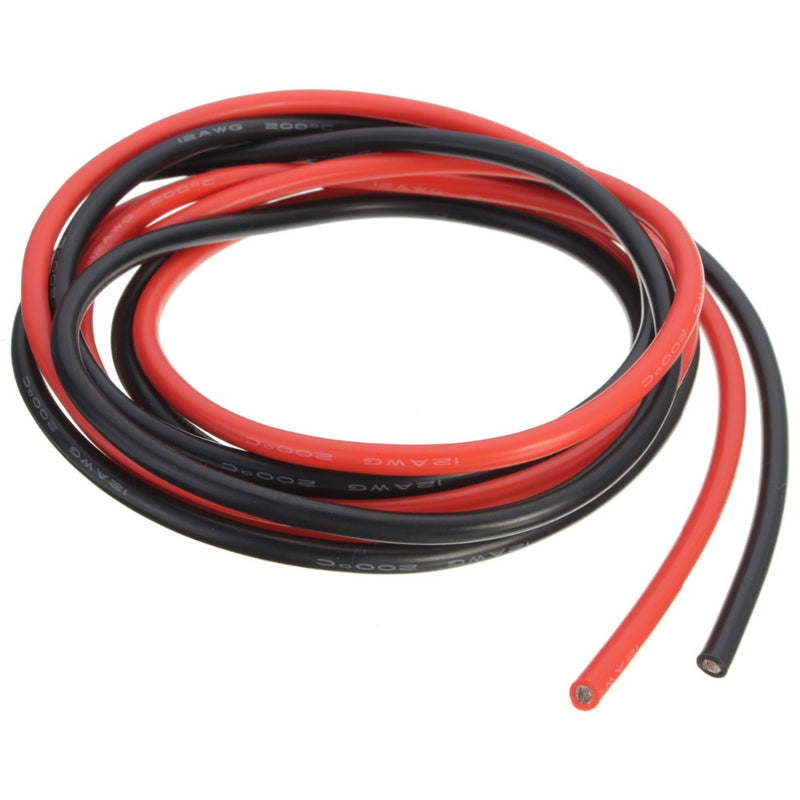 Silicone Wire 16AWG 1M Black/1M Red (252 Strands OD3.0mm)