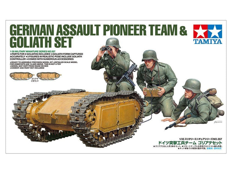 Tamiya 1/35 German Assault Pioneer Team with Goliath Set