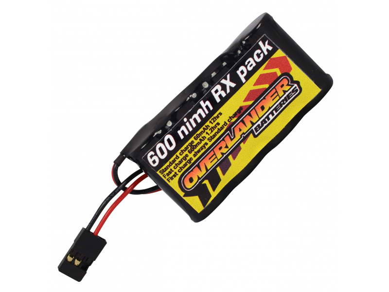 Nimh Battery 2/3 AA 600mah 4.8v RX Flat - SKU 1417