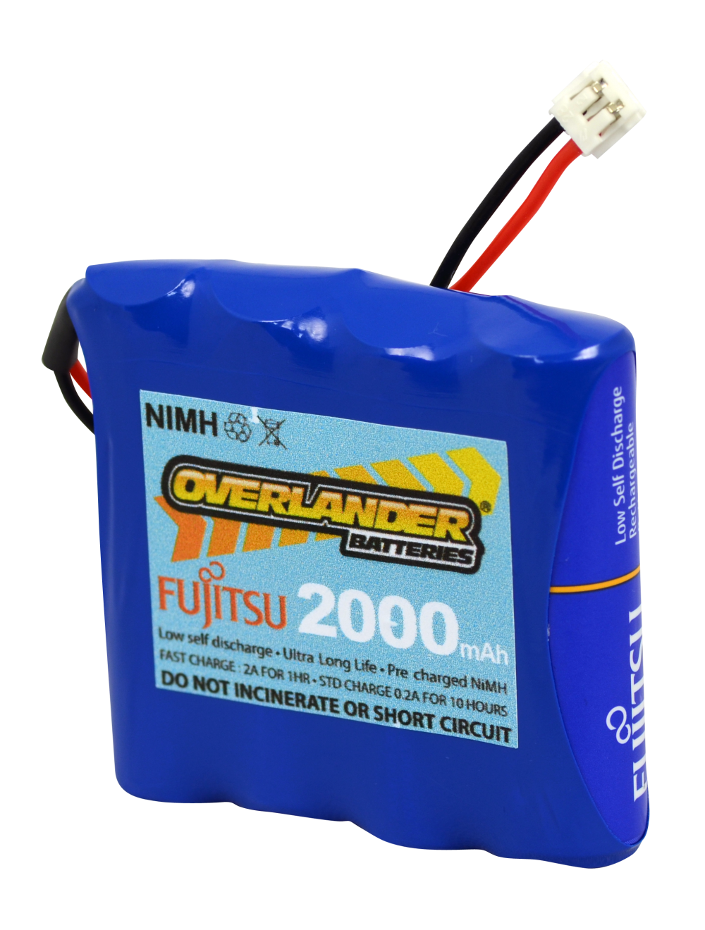 Fujitsu Blue AA 2000mAh 4.8V Spektrum Flat NiMH Battery