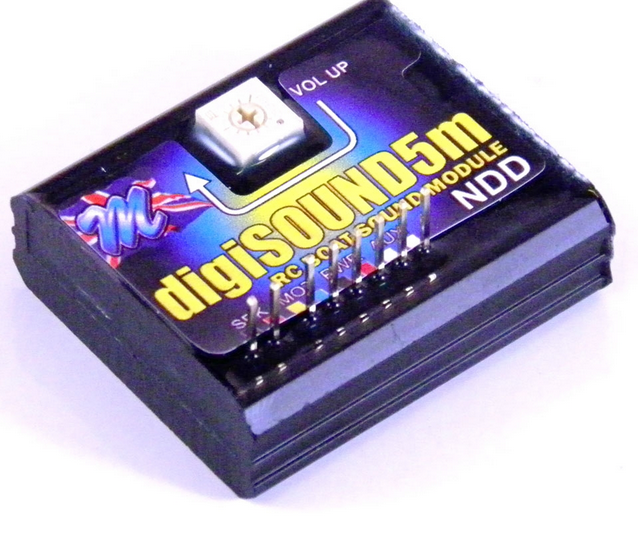 Digisound5M - built in amplifier/speaker -offers sound of a Napier Delta Diesel engine