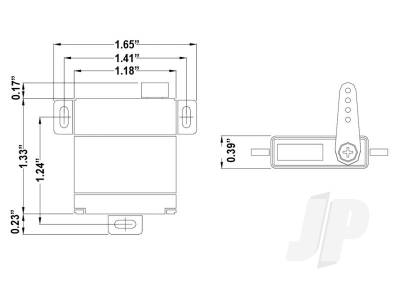 Hitec HS5125MG Digital Wing Servo