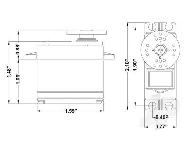 HS5495BH Digital High Voltage (HV) High Torque HD Gears Dual