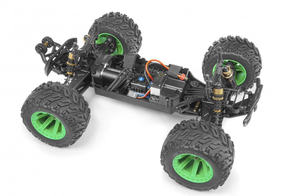 Maverick Quantum MT Flux 1/10 4WD Monster Truck - Blue/Orange Brushless