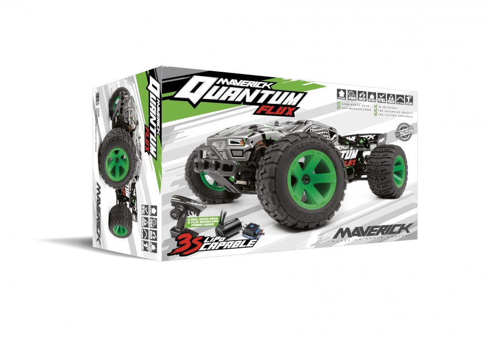 Quantum XT Flux 1/10 4WD Stadium Truck - Green Brushless