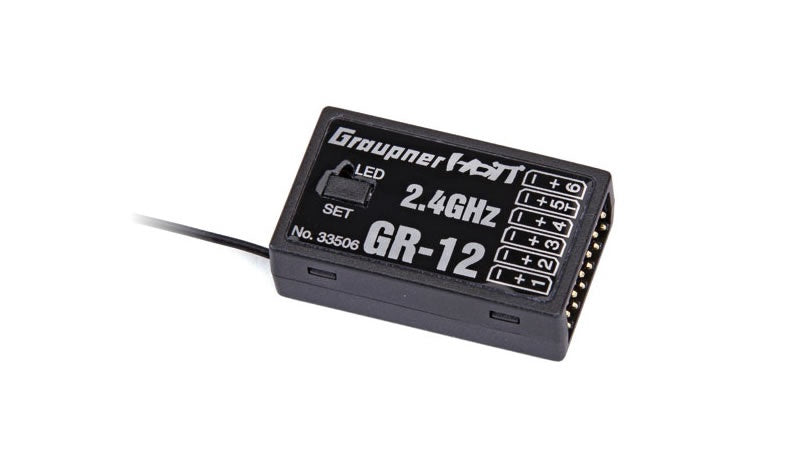 Graupner GR-12 6 Channel 2.4 GHz HoTT Receiver