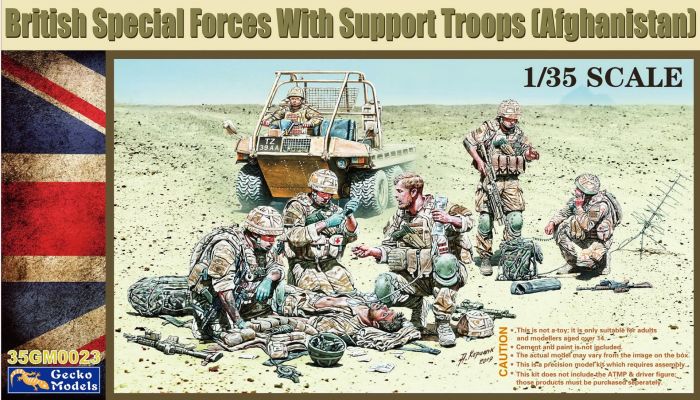 Gecko Models 1/35 British Special Forces with Support Troops (Afghanistan)  35GM0023 Plastic Kit
