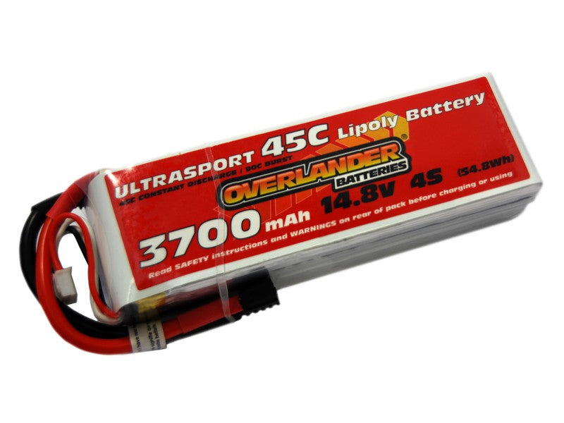 Overlander Ultrasport Extreme 3700mAh 4S 14.8V 45C Lipo Battery