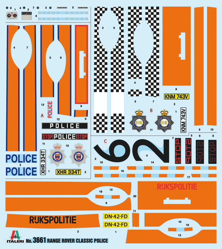 Italeri 1/24 RANGE ROVER POLICE IT3661