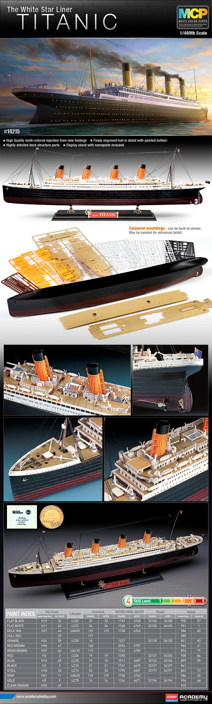 1/400 The White Star Liner Titanic PKAY14215