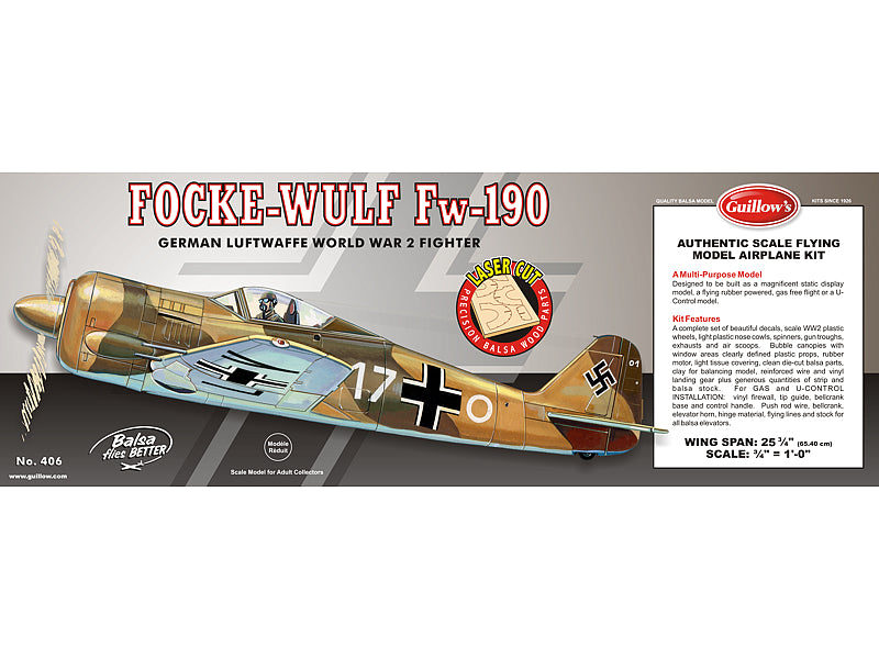 Guillows Focke-Wulf FW-190 Kit