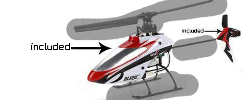 E-FLITE Blade mSR X BNF Helicopter Spare Canopy (Canopy Only) (Box 11)