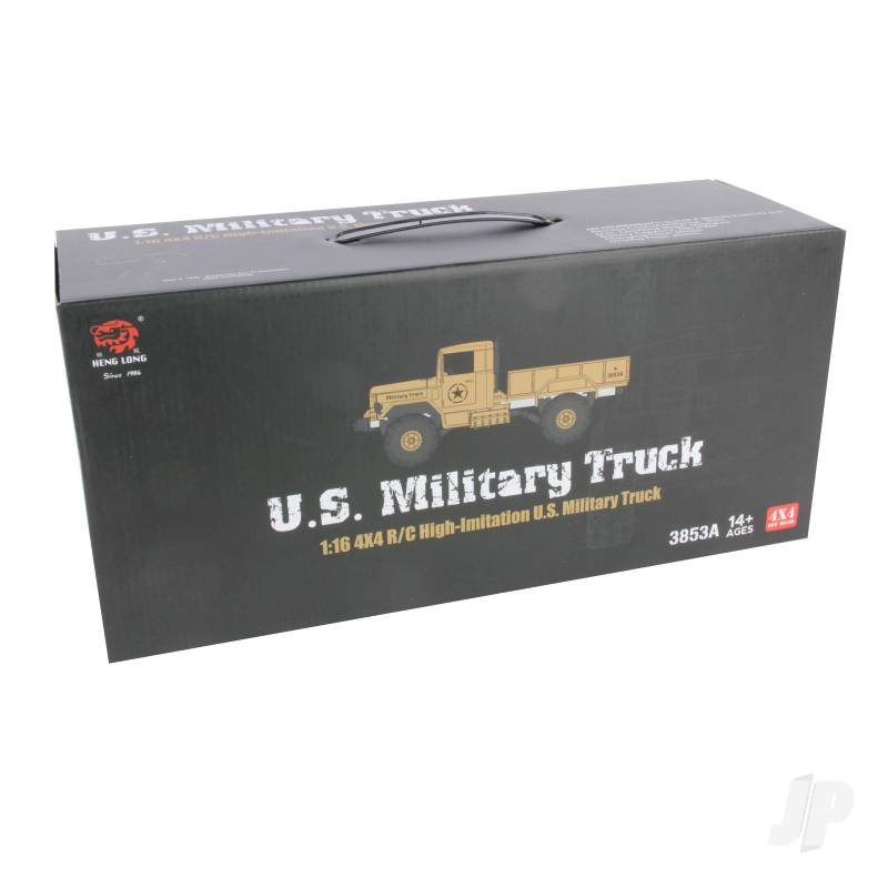 Henglong 1:16 2.4GHz 4x4 U.S. Military Truck Ready to Run