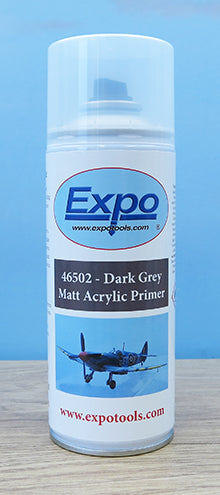 Expo Matt Dark Grey Acrylic Primer - 400ml Spray