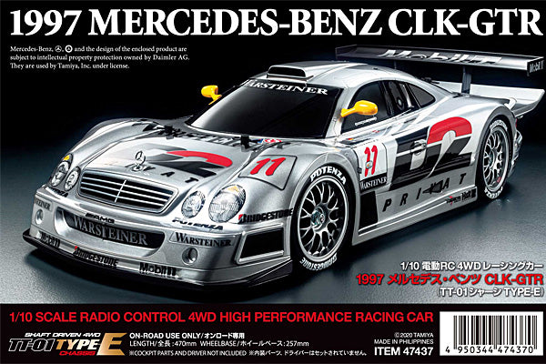 Tamiya 1/10 RC 1997 Mercedes-Benz CLK-GTR (TT-01 Type-E) Kit 47437 Limited Edition