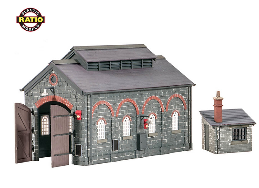 Ratio 522 Engine Shed Kit - 00 Gauge