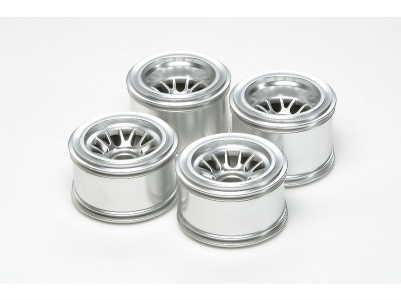 Tamiya F104 Metal Plated Mesh Wheel Set for Rubber Tires 54201 (Box 40)