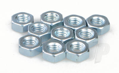 M4 Full Plain Nuts - Pack of 10