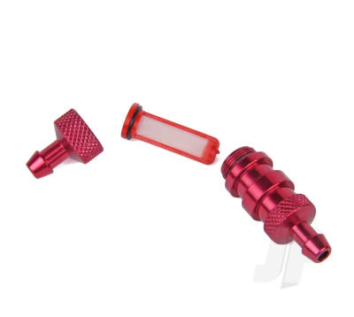 Fuel Filter Anodised Red