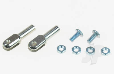 2 steel Rod ends (thread 4-40) DB302