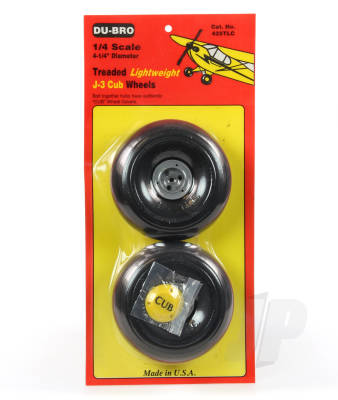 Dubro J3 1/4 scale wheels pair DB425TLC
