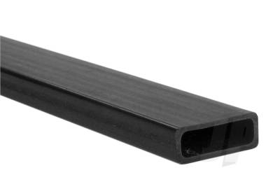 Carbon Fibre Rectangular Tube 6.3mm x 13.0mm x 1mt