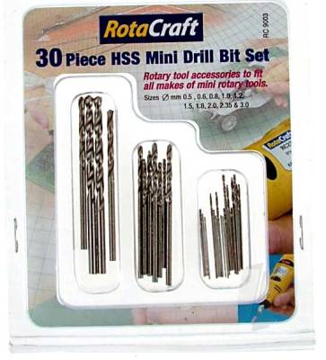 Rota Craft RC9003 30pc HSS Mini Drill Bit Set