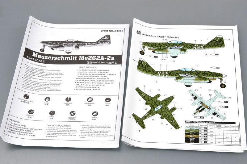 Messerschmitt ME262 A-2a 1:144