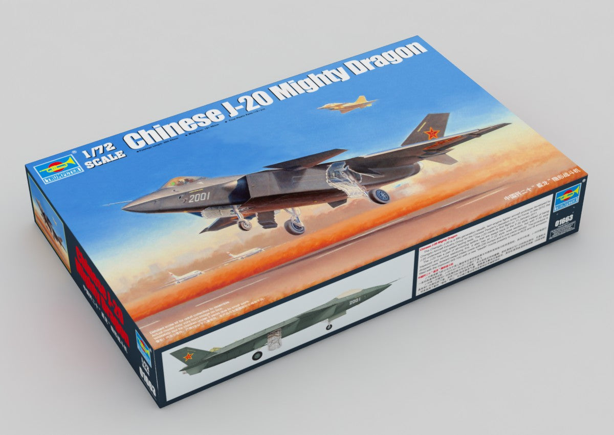 Trumpeter 1/72 Chinese J-20 Mighty Dragon 01663
