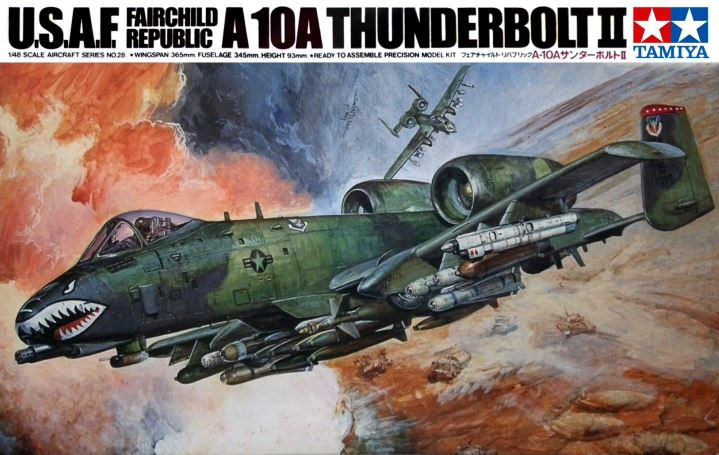 Tamiya 1/48 Fairchild Republic A-10A Thunderbolt II kit 61028