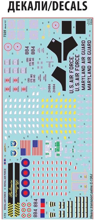 Zvezda 1/72 Lockheed Martin C-130J Hercules 7325