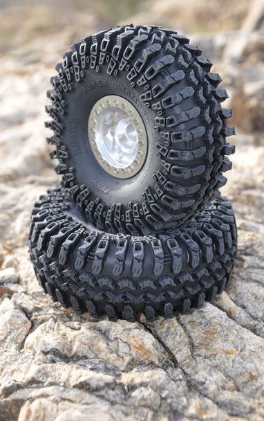 Interco Irok 1.55 inch Tyres (2) RC4WD with Foams Nice wide soft tyre