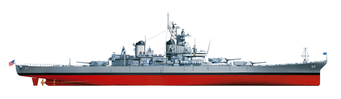 Tamiya 1/350 U.S. Battleship BB-62 New Jersey (w/Detail Up Parts) 78028