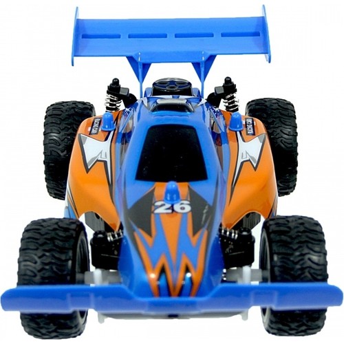Radio Control car 1:14 scale with battery and charger for indoor use 27mhz Blue Orange