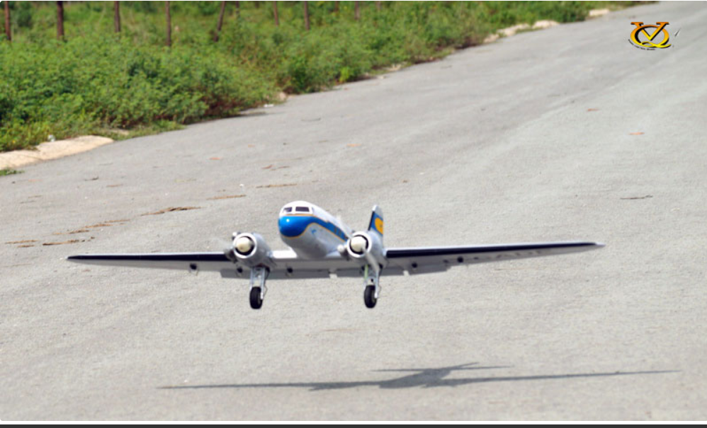 VQ Douglas DC-3 (Lufthansa) 70.8 Inch Wingspan (EP/GP) ARF